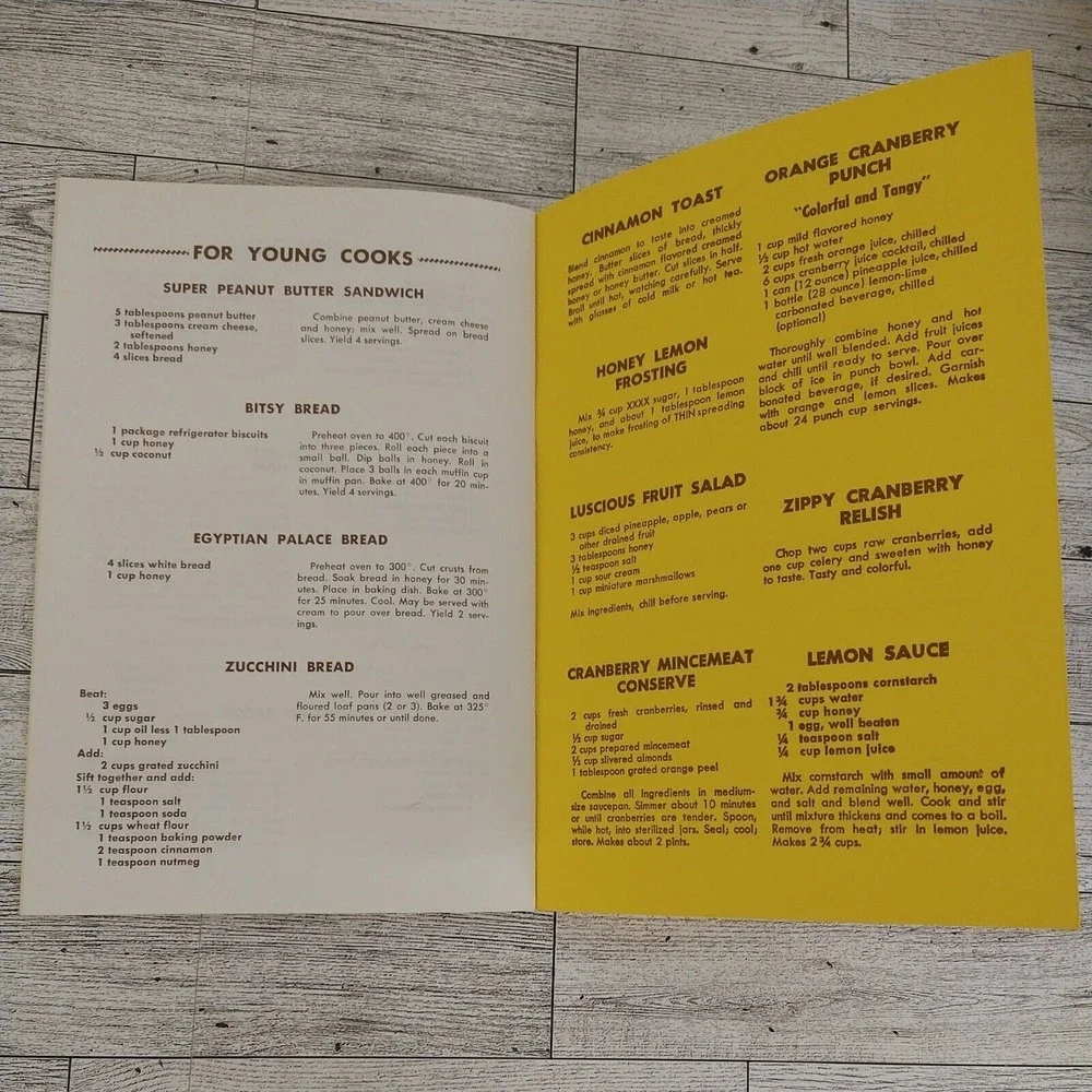 My Favorite Honey Recipes Cookbook Ida Kelley Staple Bound Vintage Booklet